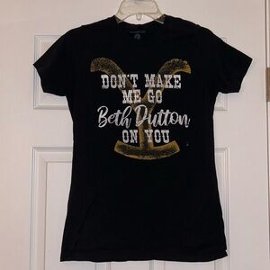 Beth Dutton graphic tea size large